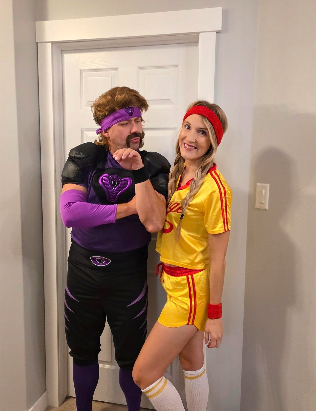 Retro Cobra Kai Halloween Couple Costume