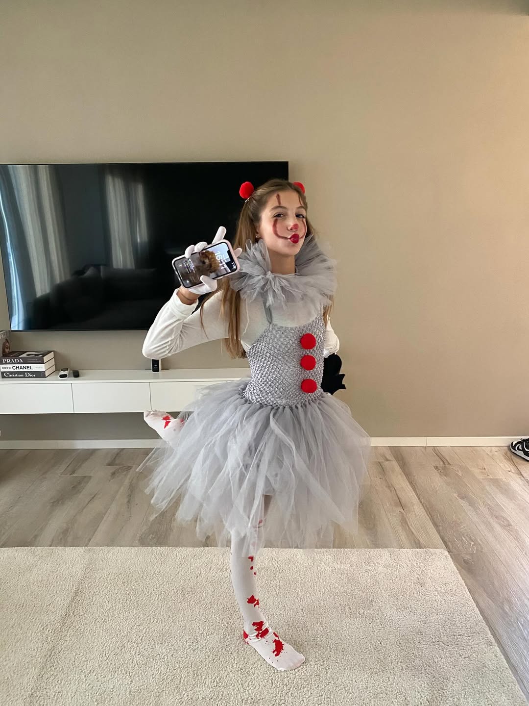 Creepy Clown Tutu Halloween Costume