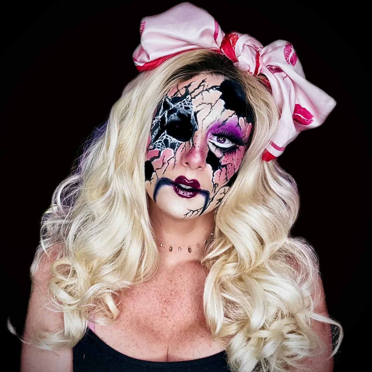 Glamorous Broken Porcelain Doll Halloween Hair
