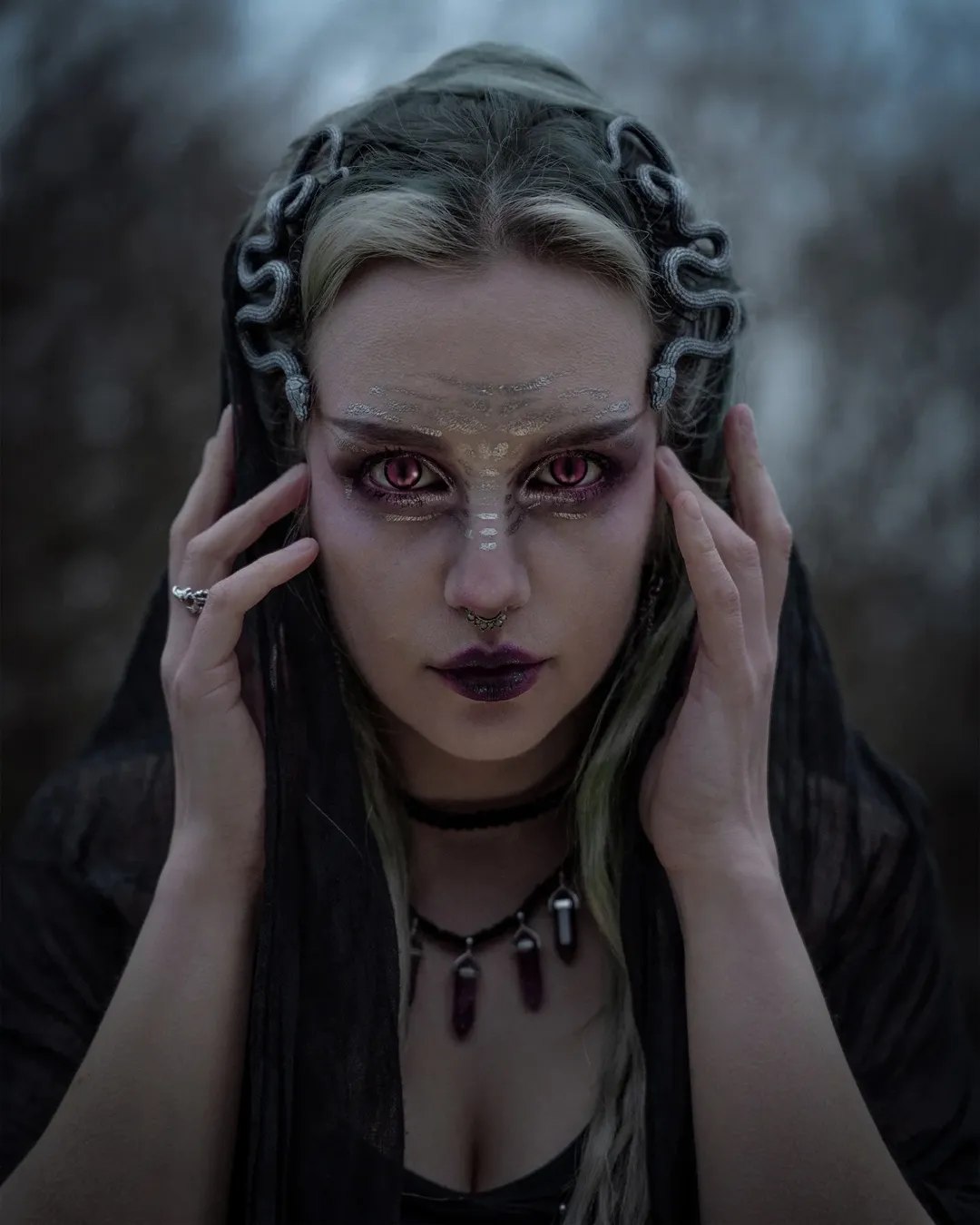 Dark Enchantress Snake Braid Accents