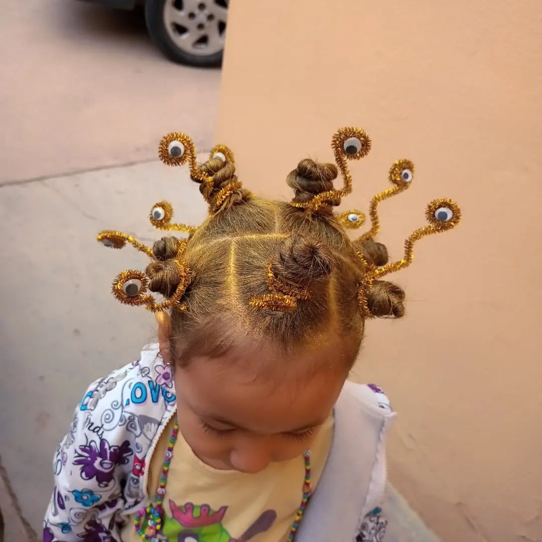 Adorable Medusa Monster Eye Hair for Halloween