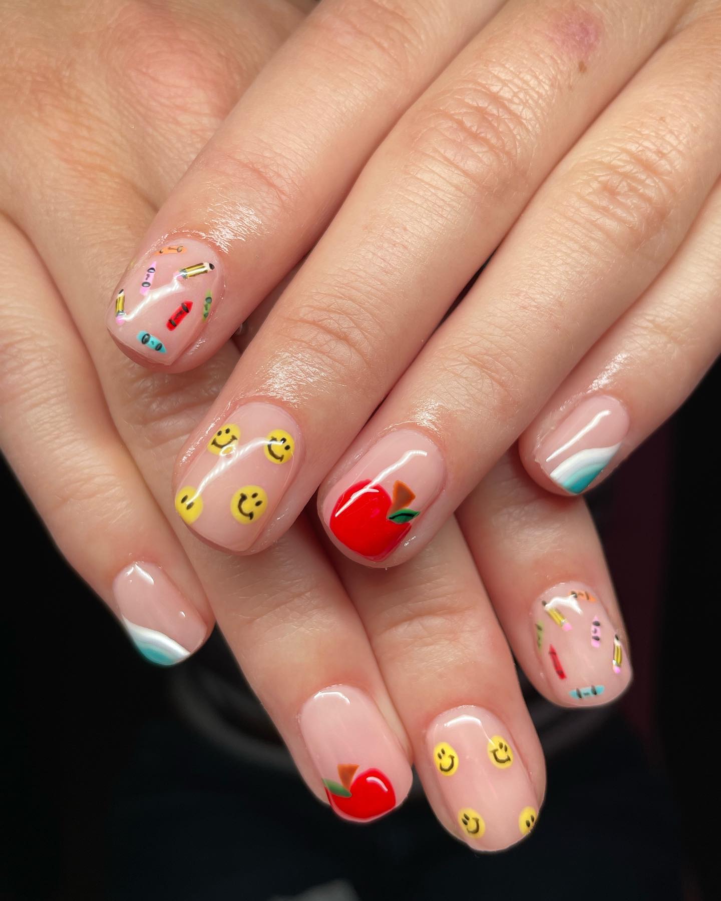 Cute Back To School Nail Art Minis
