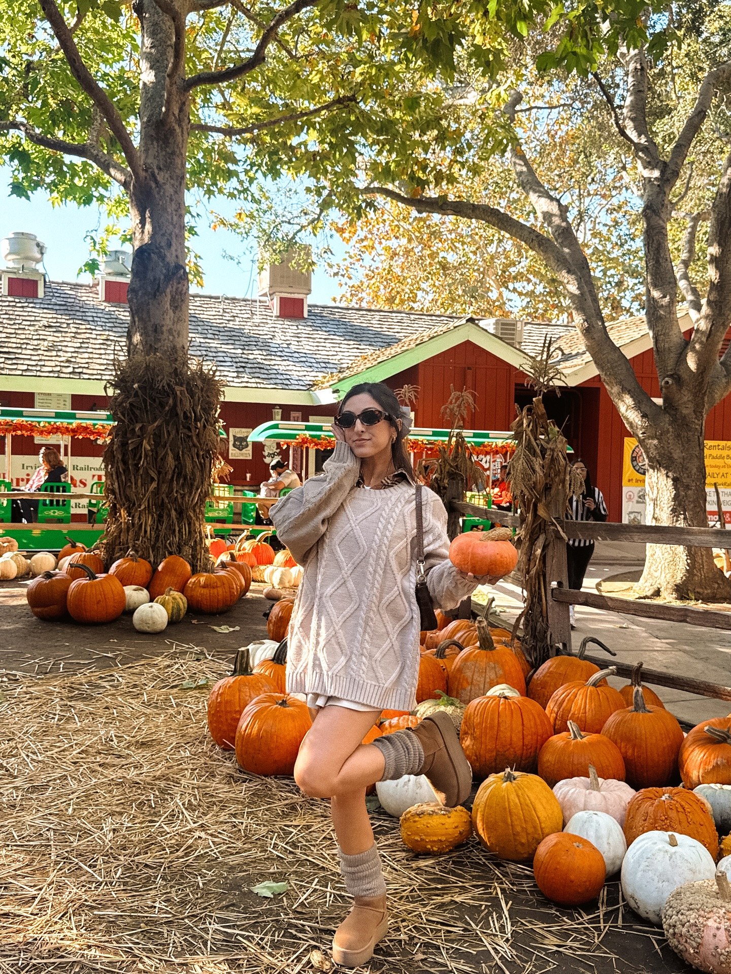 Cozy Sweater Dress And Knee High Socks Fall Look