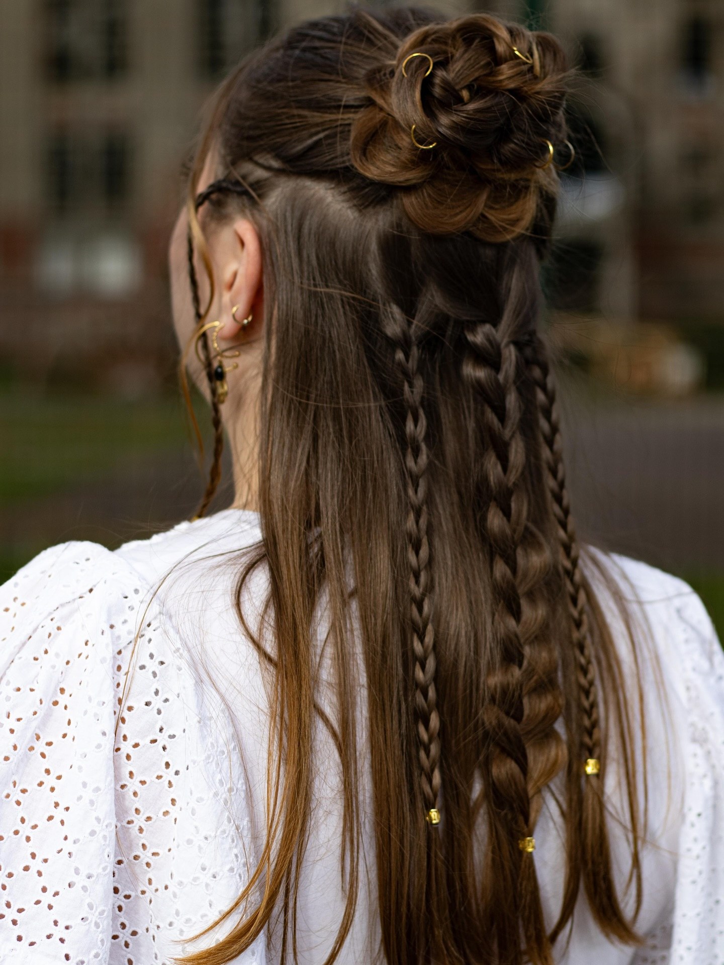 Bohemian Braids With A Textured Updo