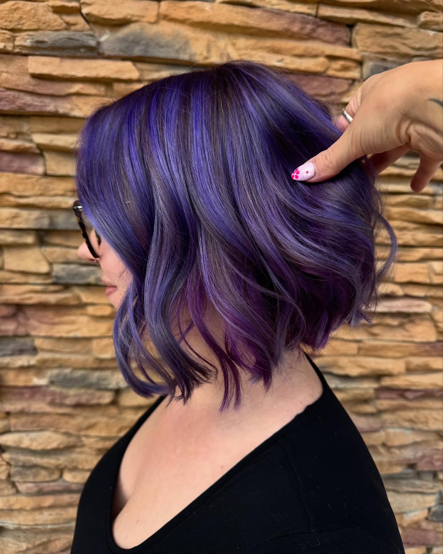 Deep Plum Bob With Subtle Amethyst Highlights