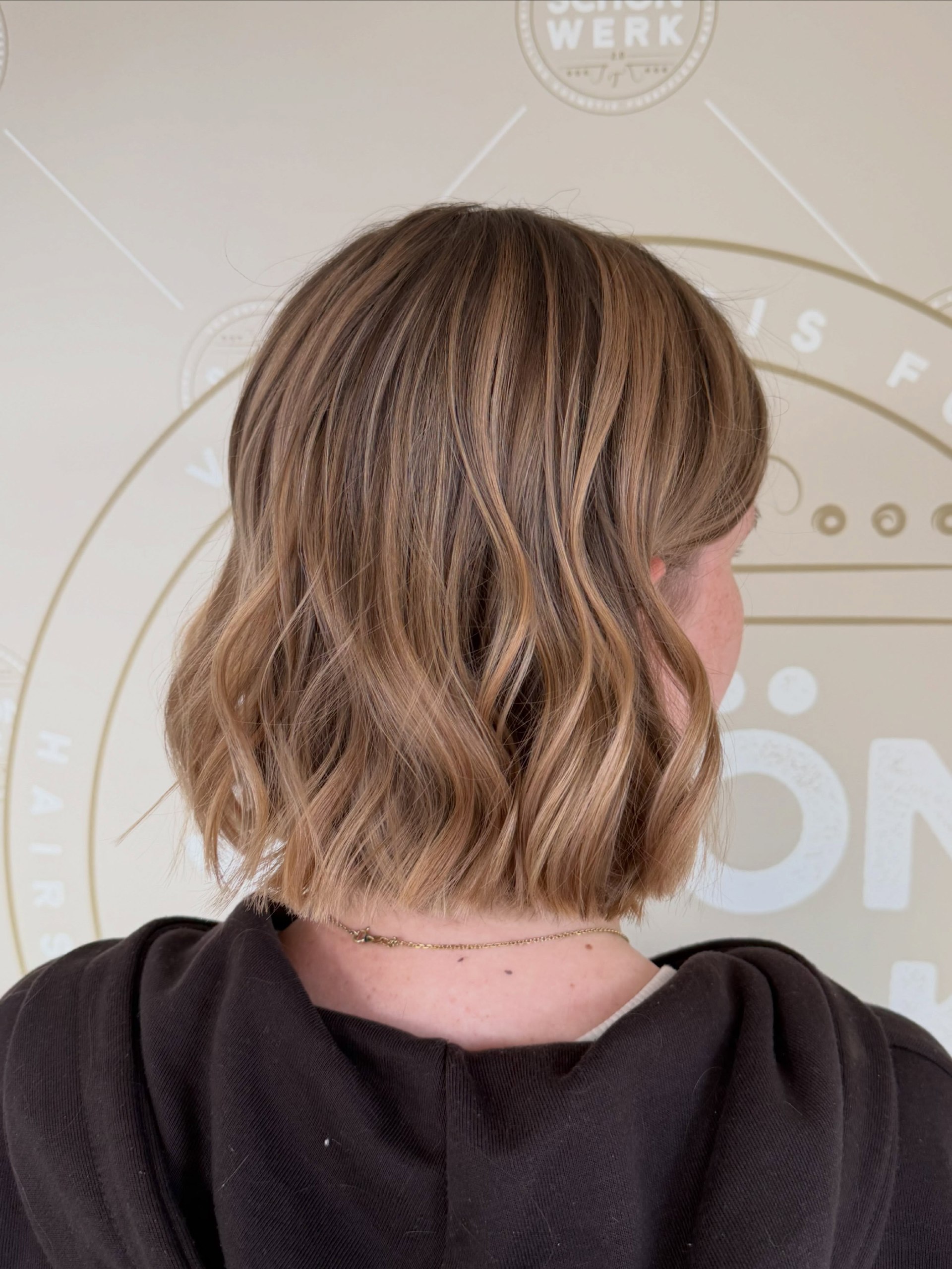 Soft Honey Blonde Bob With Beachy Waves