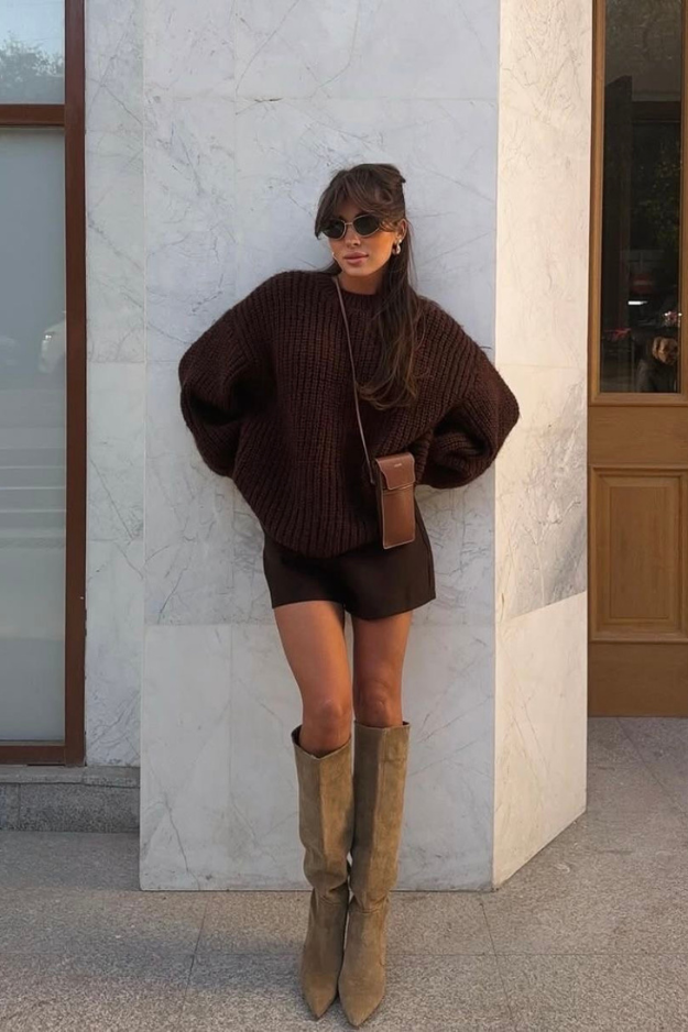 How to Style an Oversized Sweater Without Looking Swallowed by It
