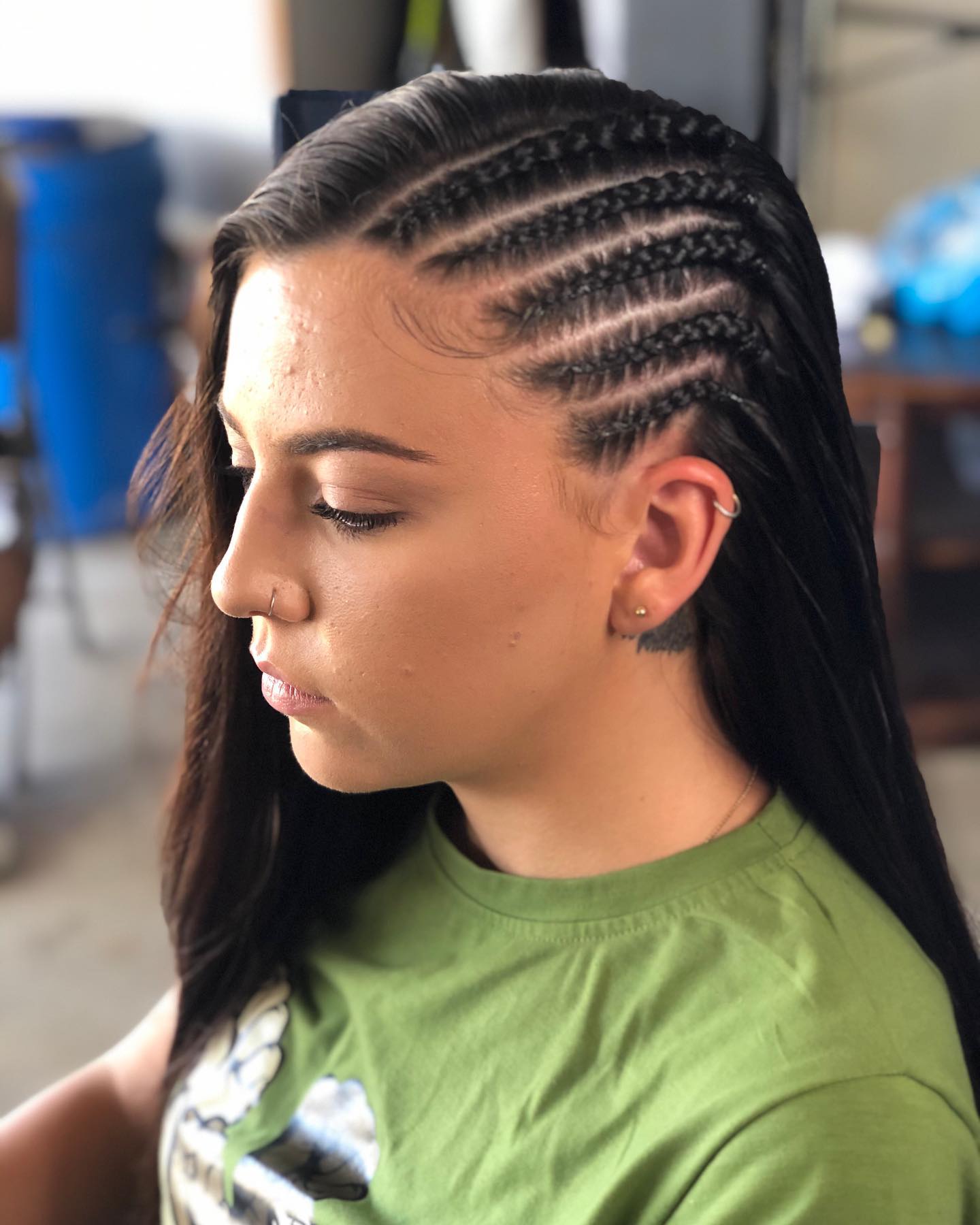 Sleek Cornrows With Defined Edges