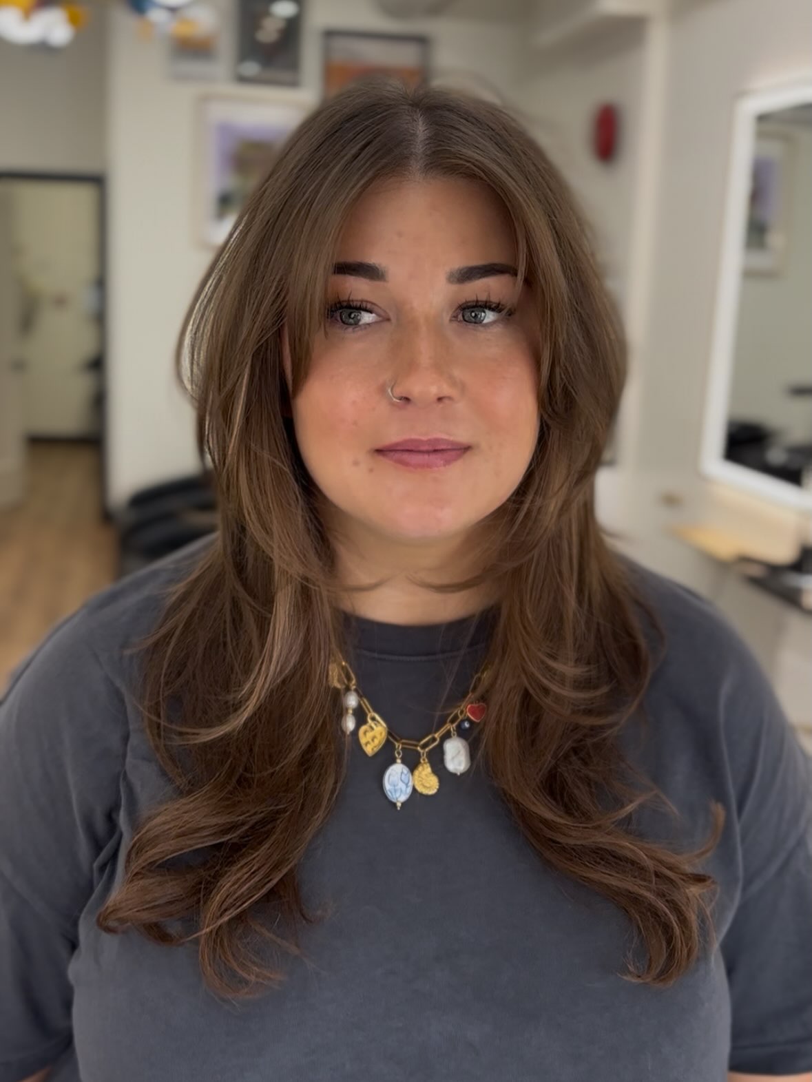 Modern Shag With Face-Framing Layers For Fine Hair