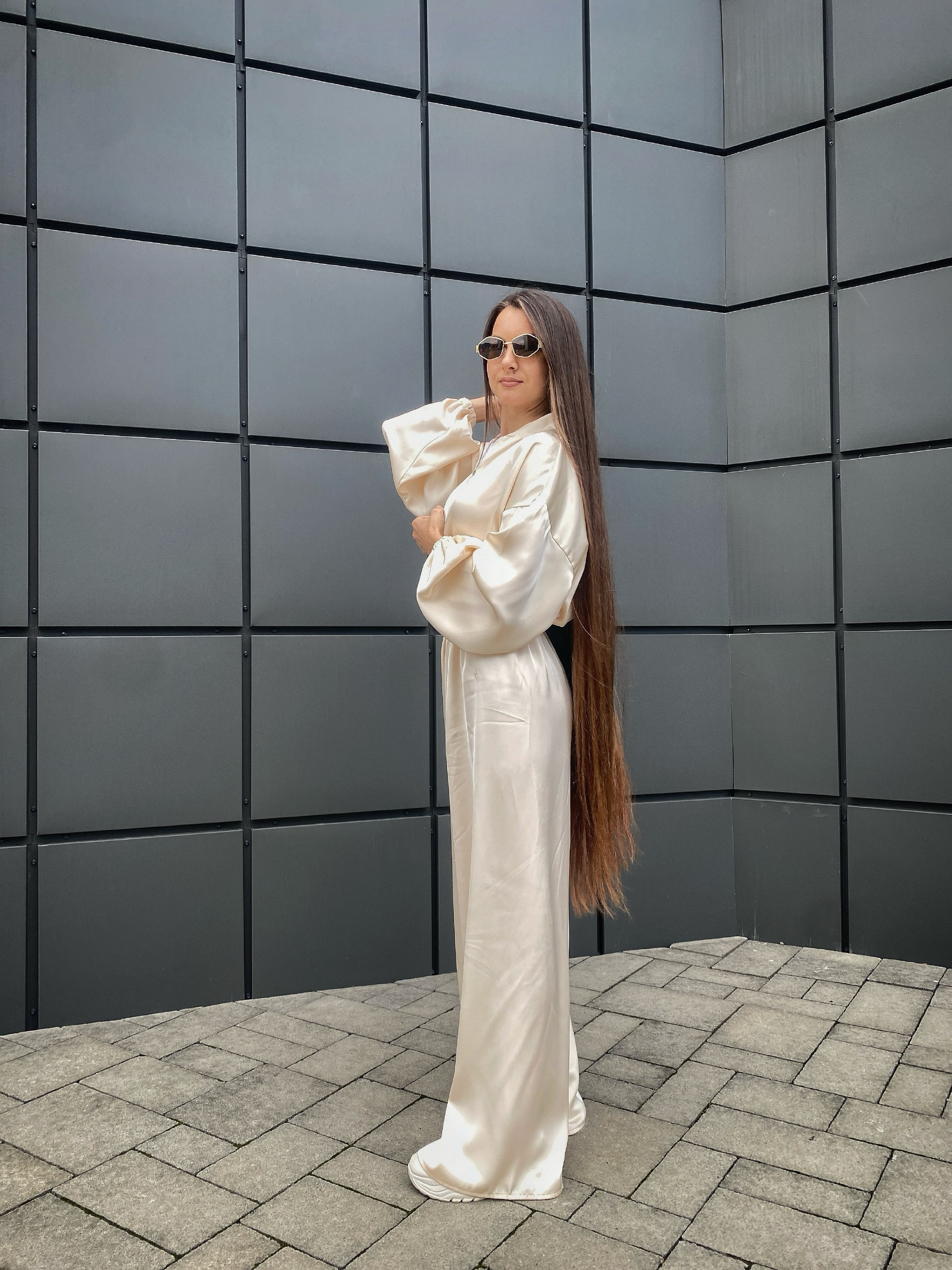 Extra Long Straight Hair With Glass Finish