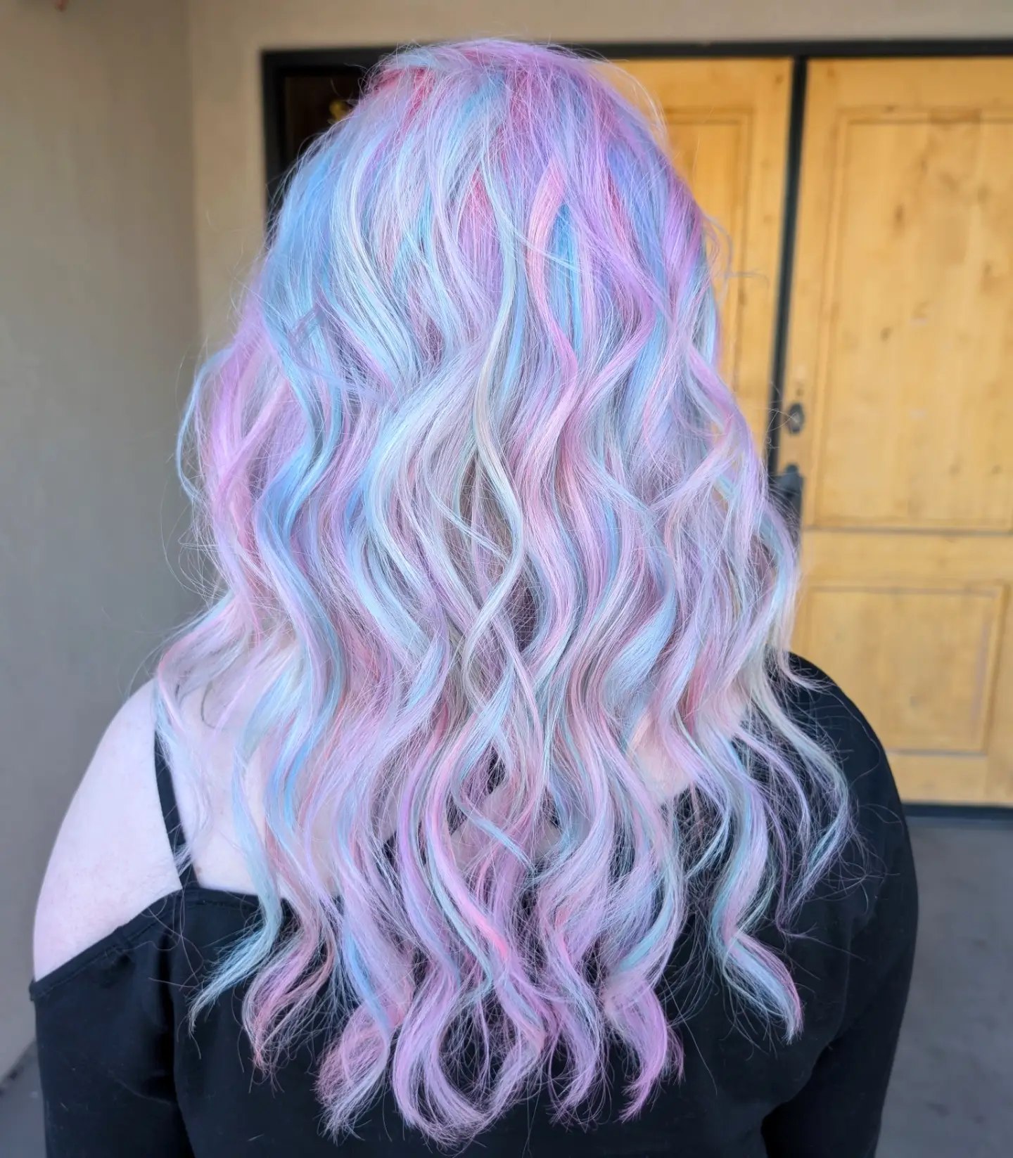 Pastel Rainbow Mermaid Waves