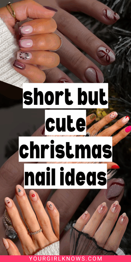 The 23 Short Christmas Nail Designs Everyone Will Want This Holiday Season The 23 Short Christmas Nail Designs Everyone Will Want This Holiday Season