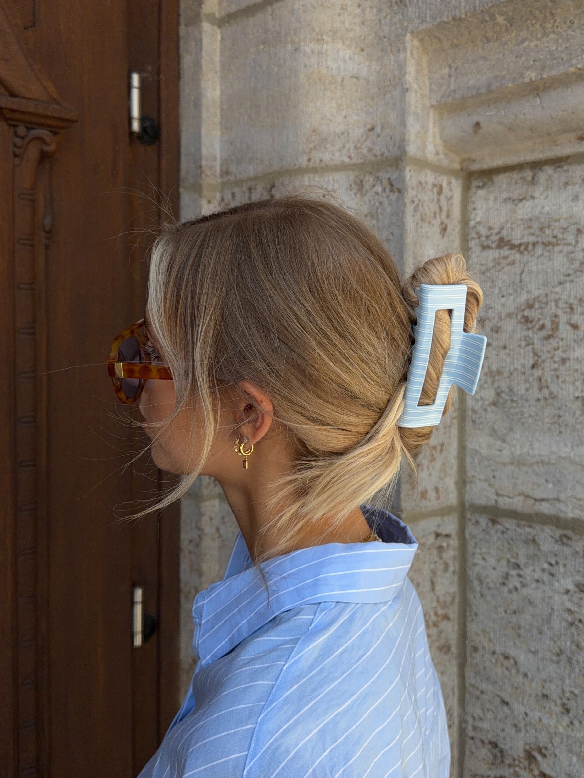 Effortless Low Bun With Face-Framing Strands