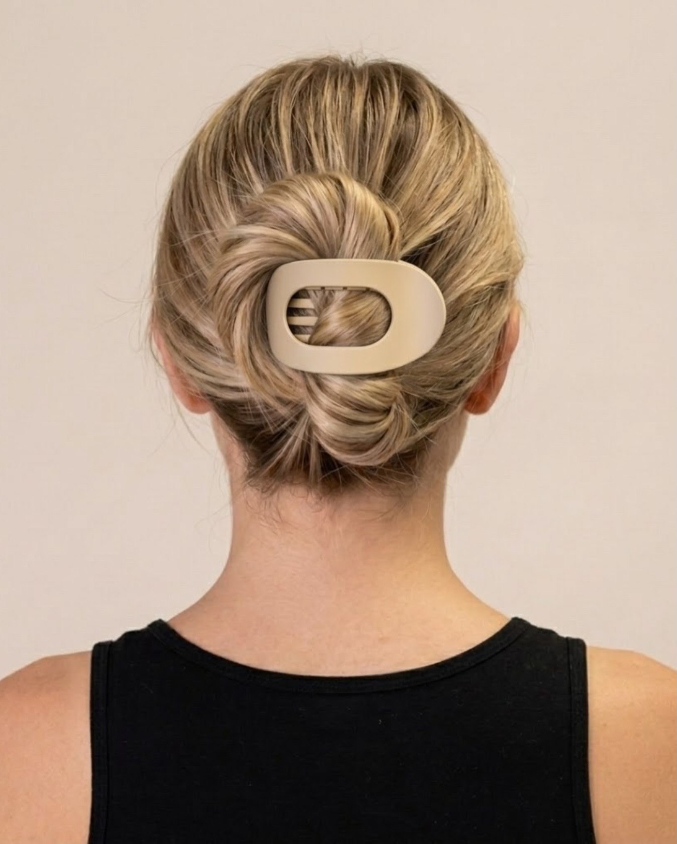 Chic Twisted Low Bun With Modern Claw Clip