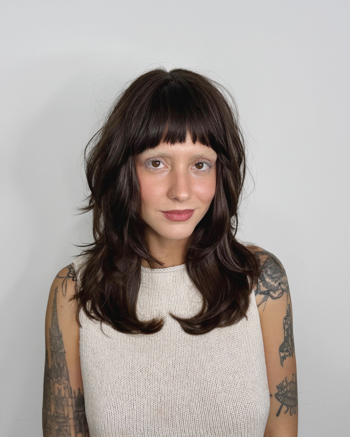 Modern Shag With Wispy Bangs And Subtle Layers