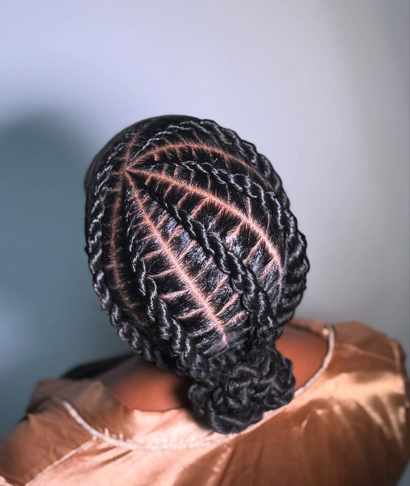 Intricate Diamond Pattern Flat Twists