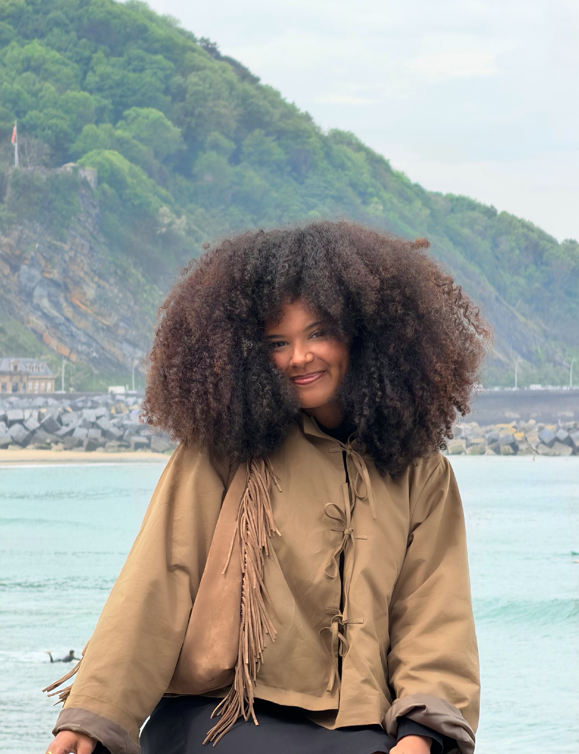 Voluminous Natural Afro With Defined Curls