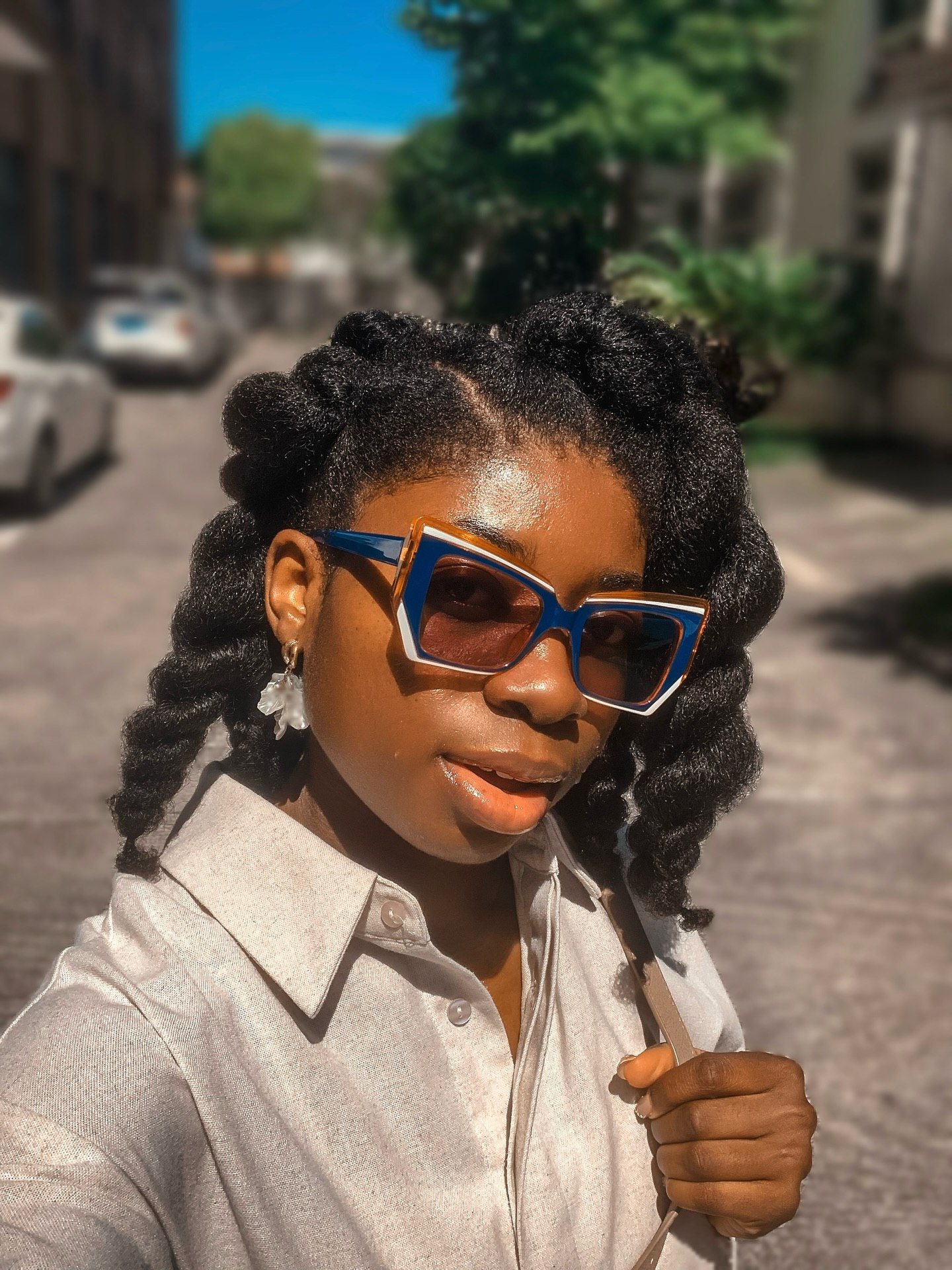 Chic Twisted Updo With Defined Coils