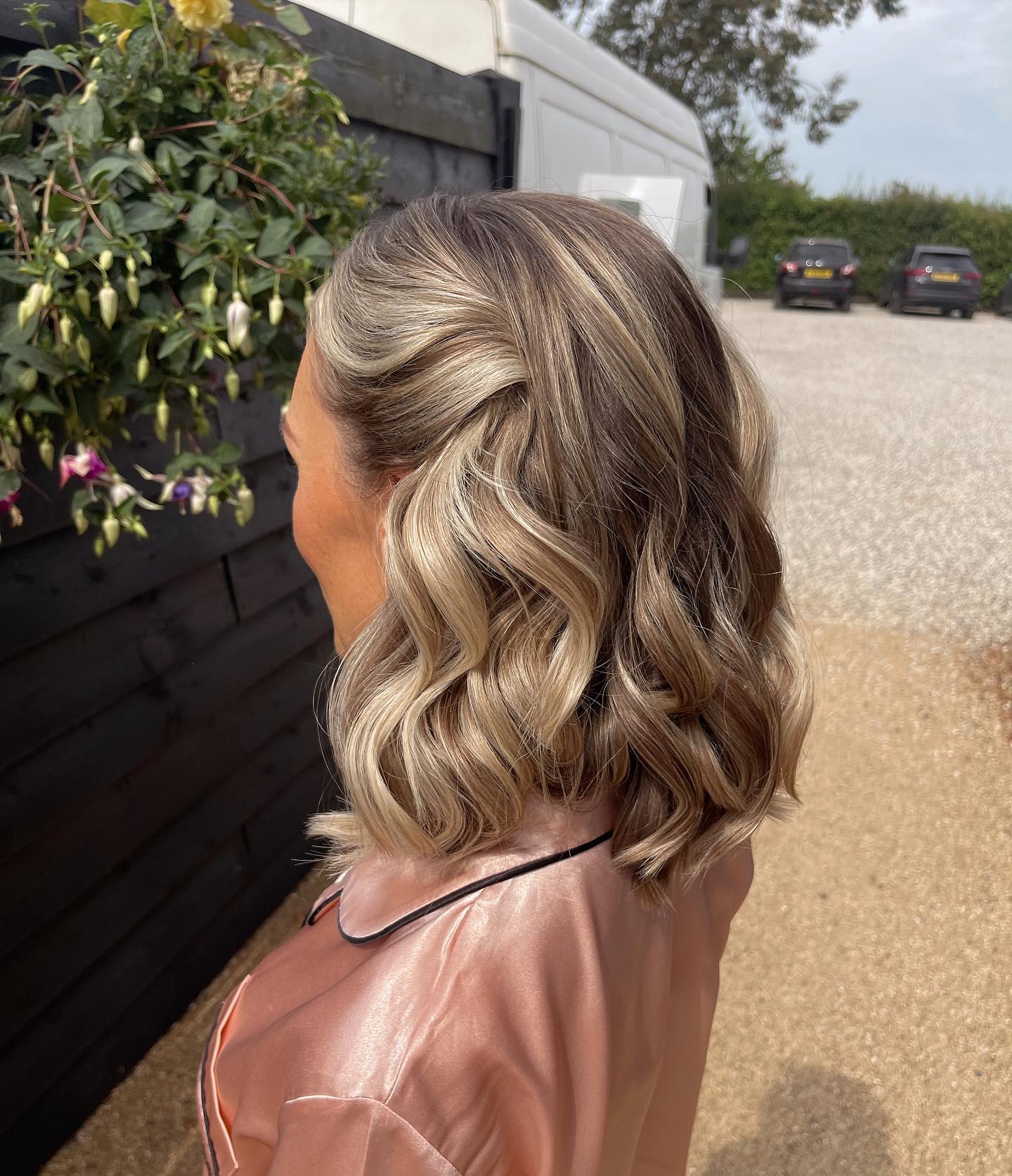 Effortless Tousled Blonde Body Waves