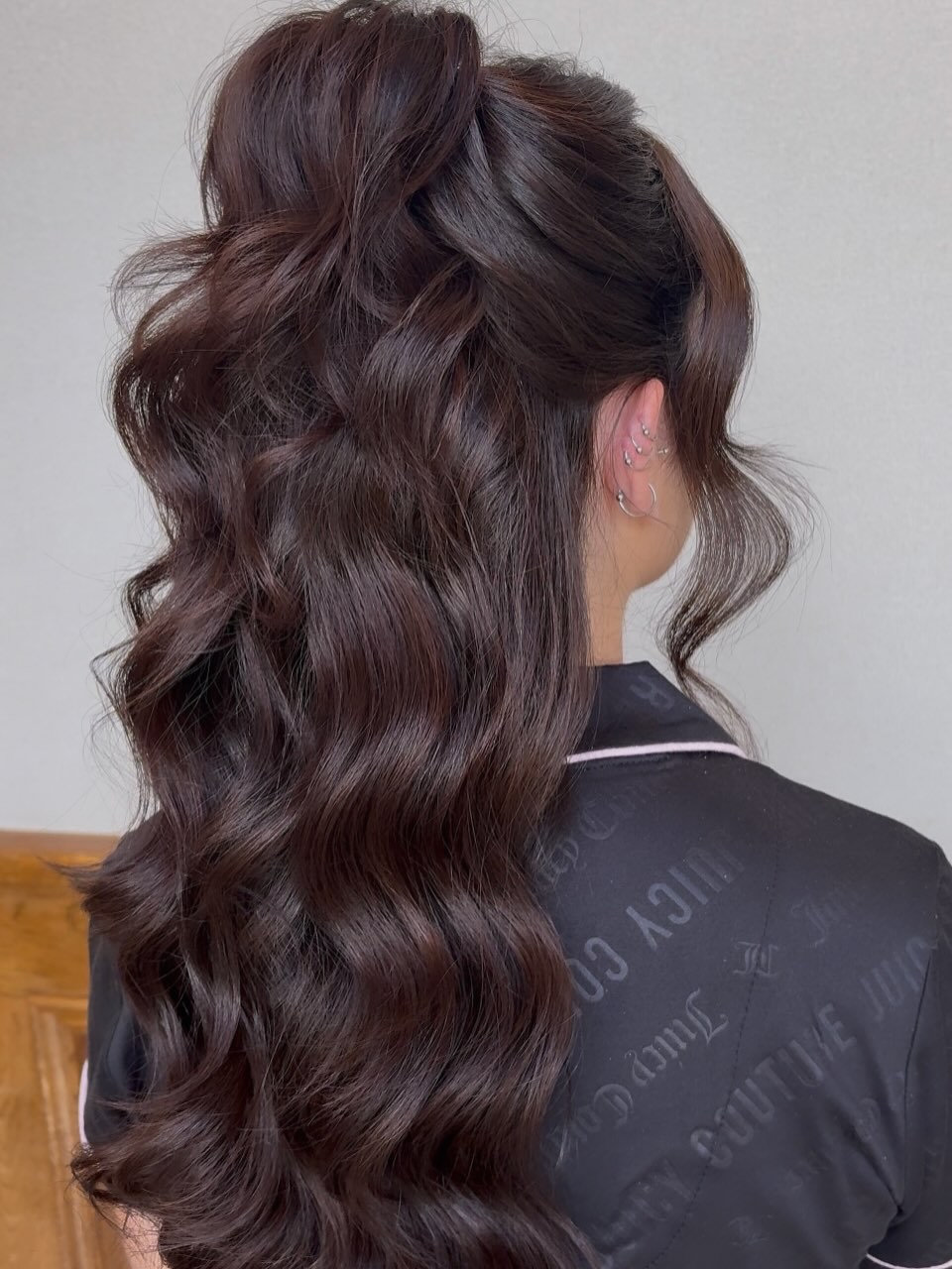 Elegant Voluminous Half-Up Waves For The Office