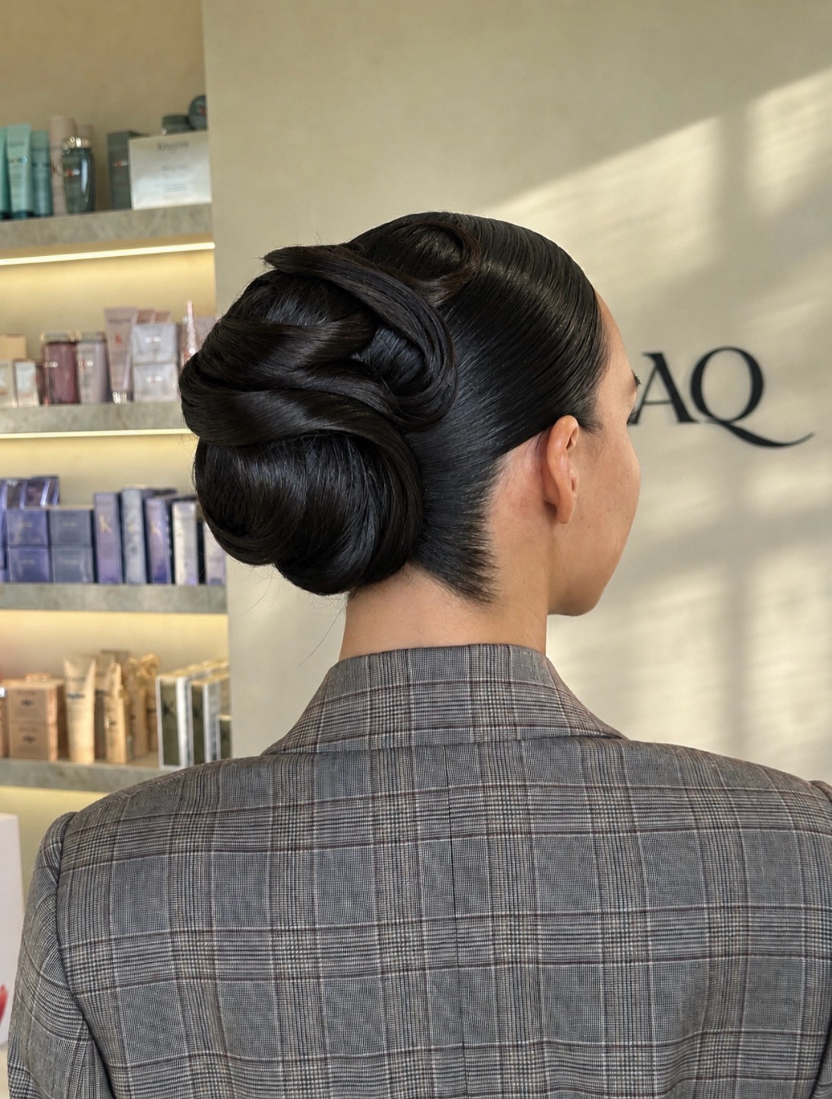 Sleek Sculpted Chignon With Polished Finish
