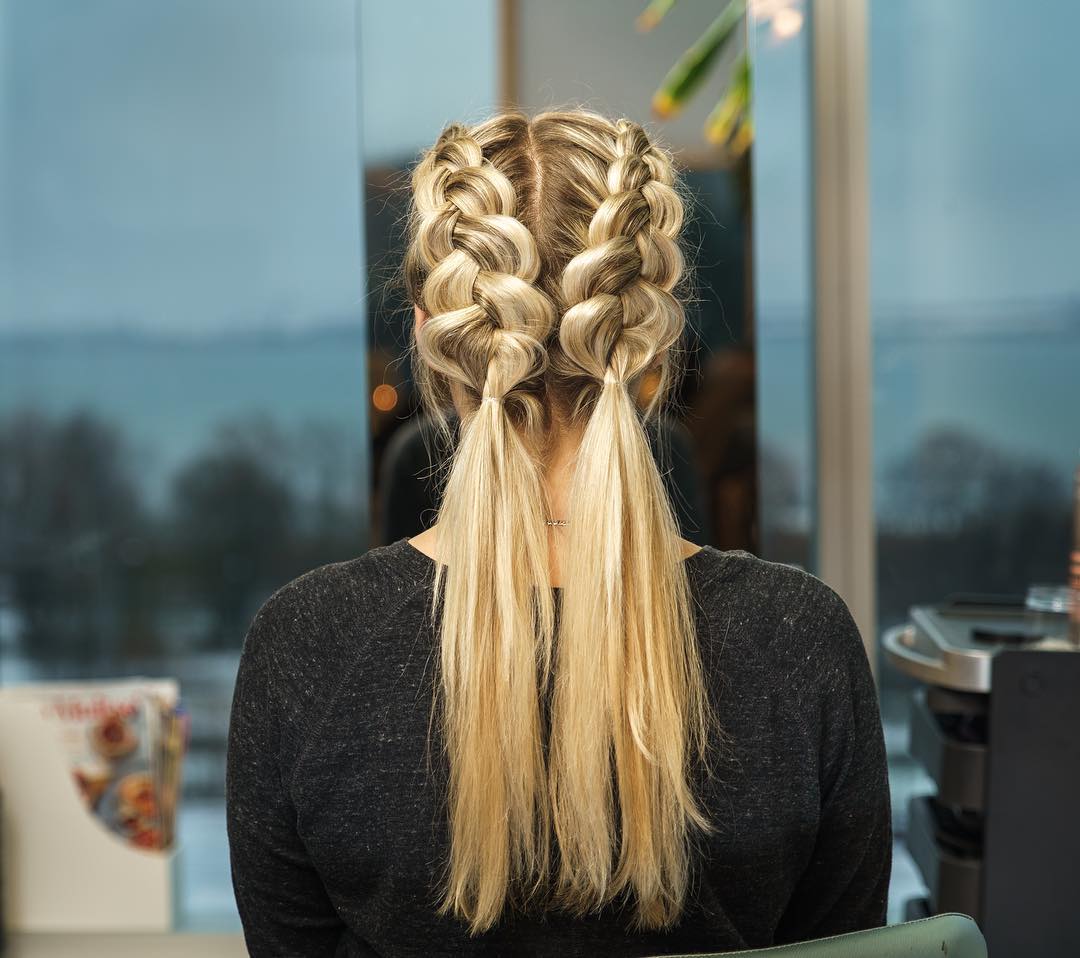 Double Dutch Braids With Loose Ends