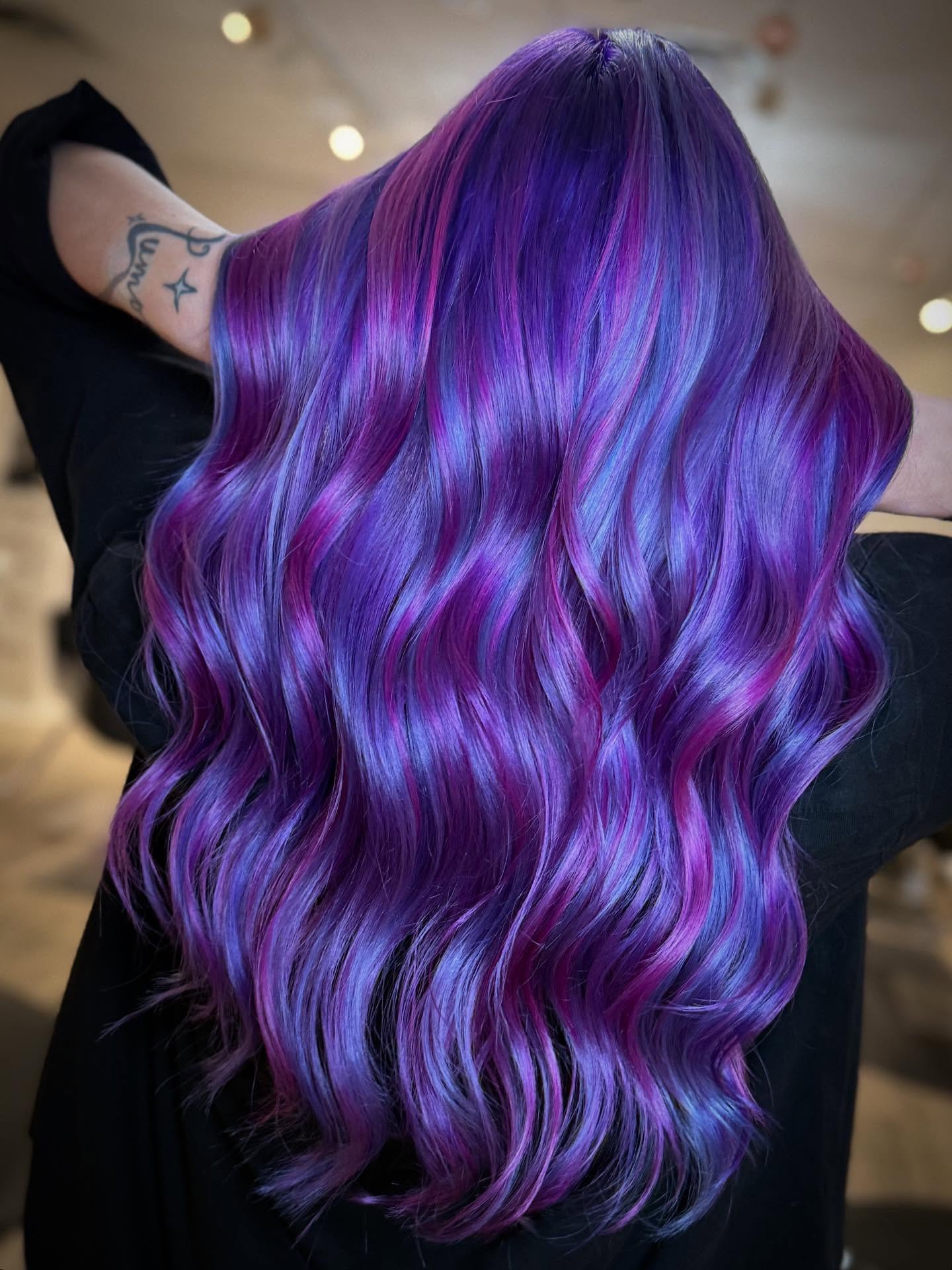 Amethyst & Magenta Mermaid Waves