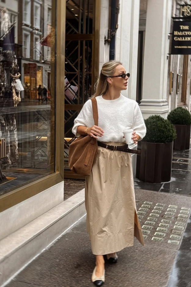 19 October Outfits That Nail That Perfect In-Between-Weather Dressing