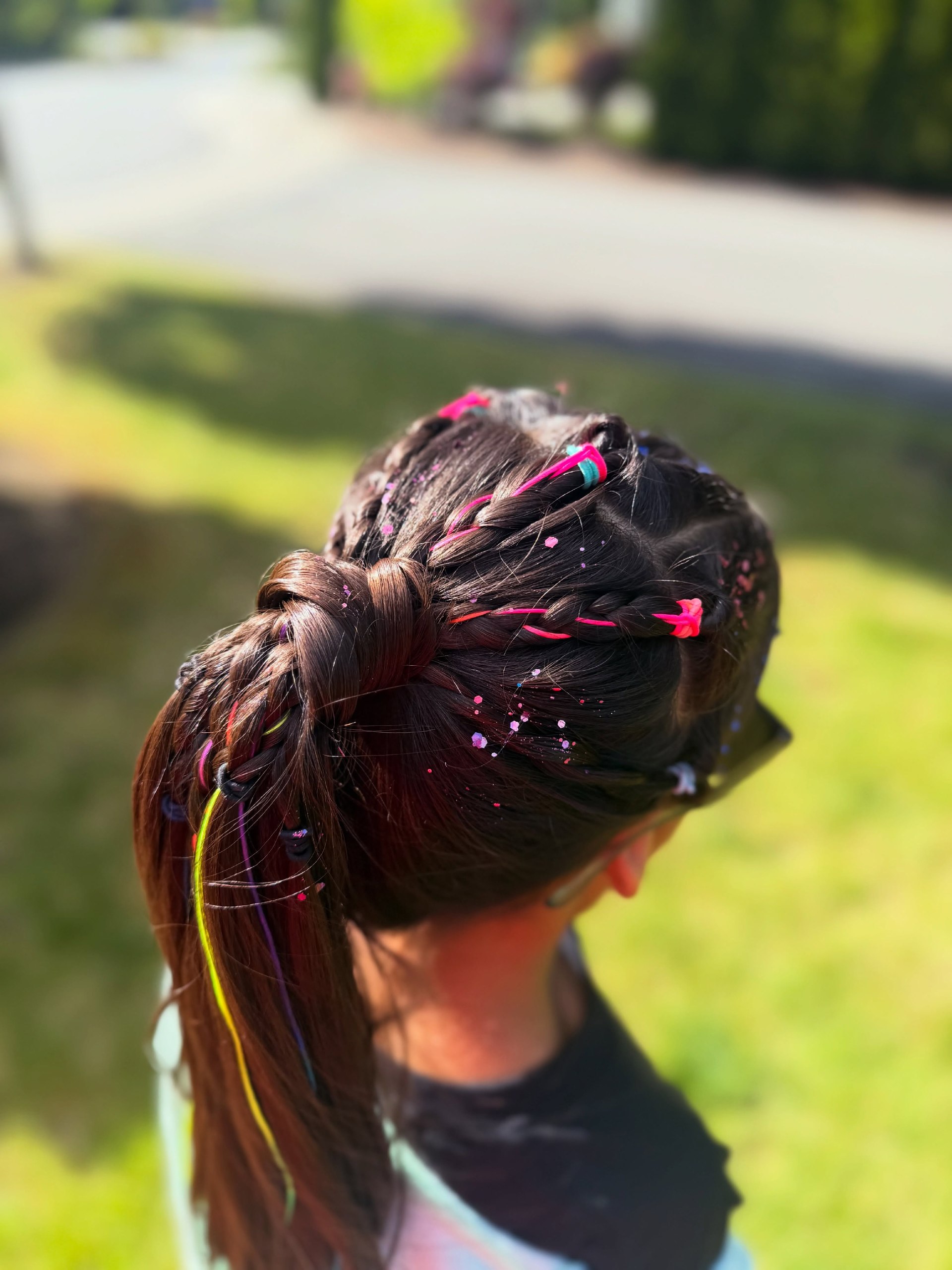 Festival Ready Braids With Tinsel Accents