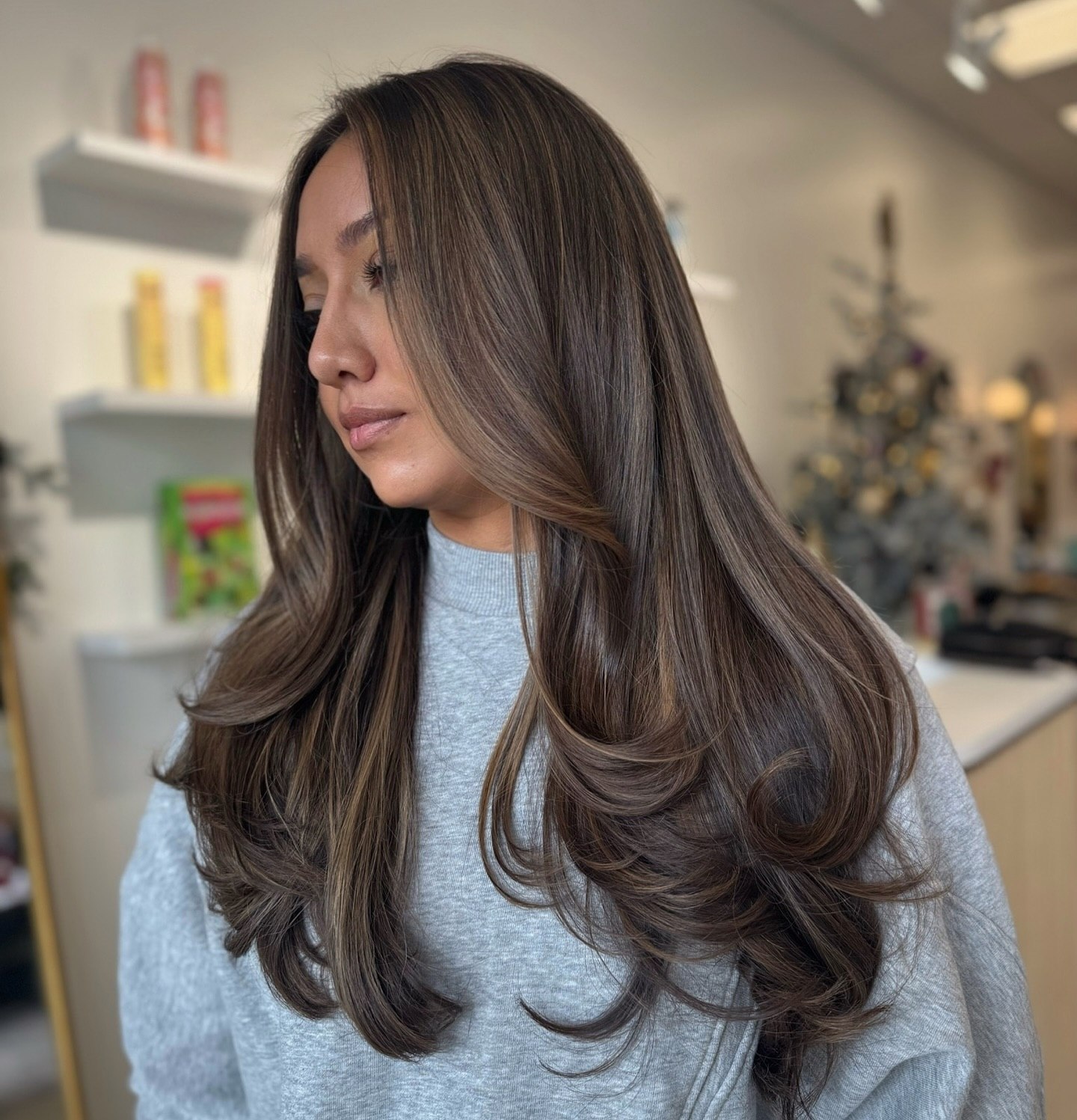 Rich Mocha Brown With Subtle Ash Highlights