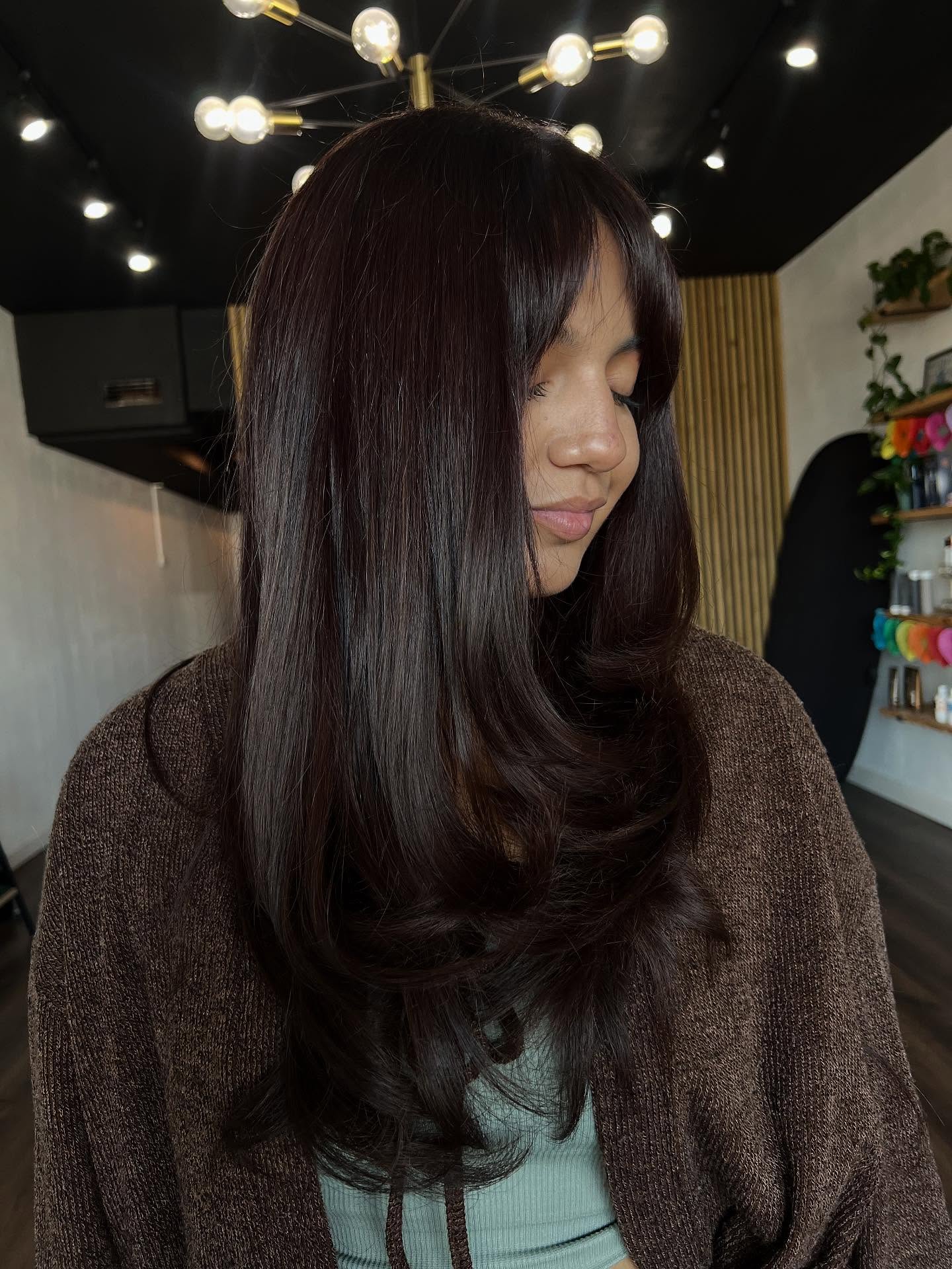 Rich Espresso Layers With Subtle Face-Framing