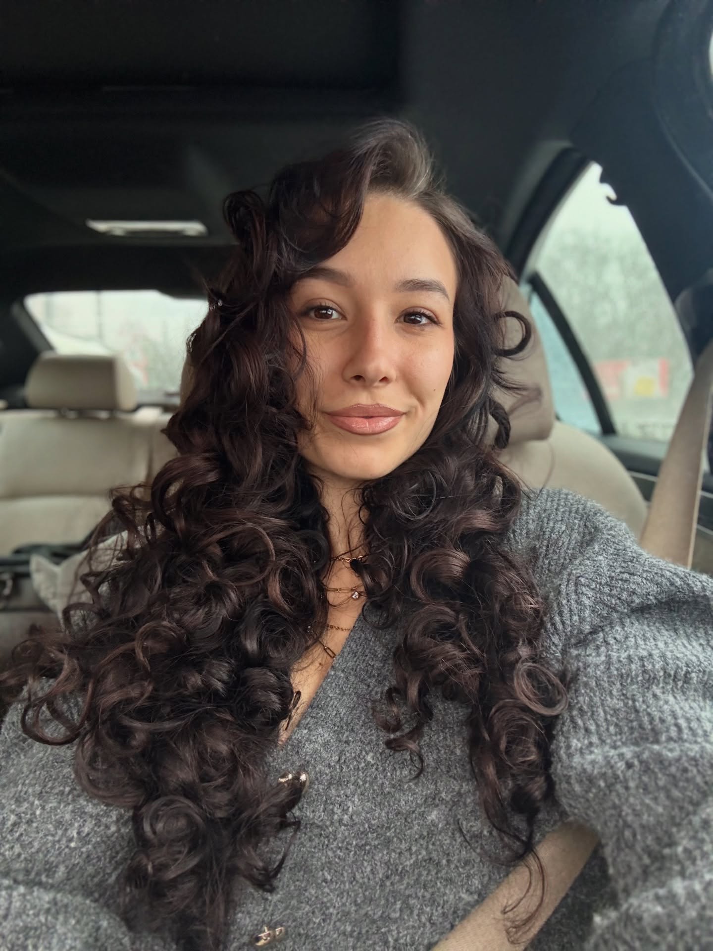 Loose Curls With Dark Espresso Hair Color
