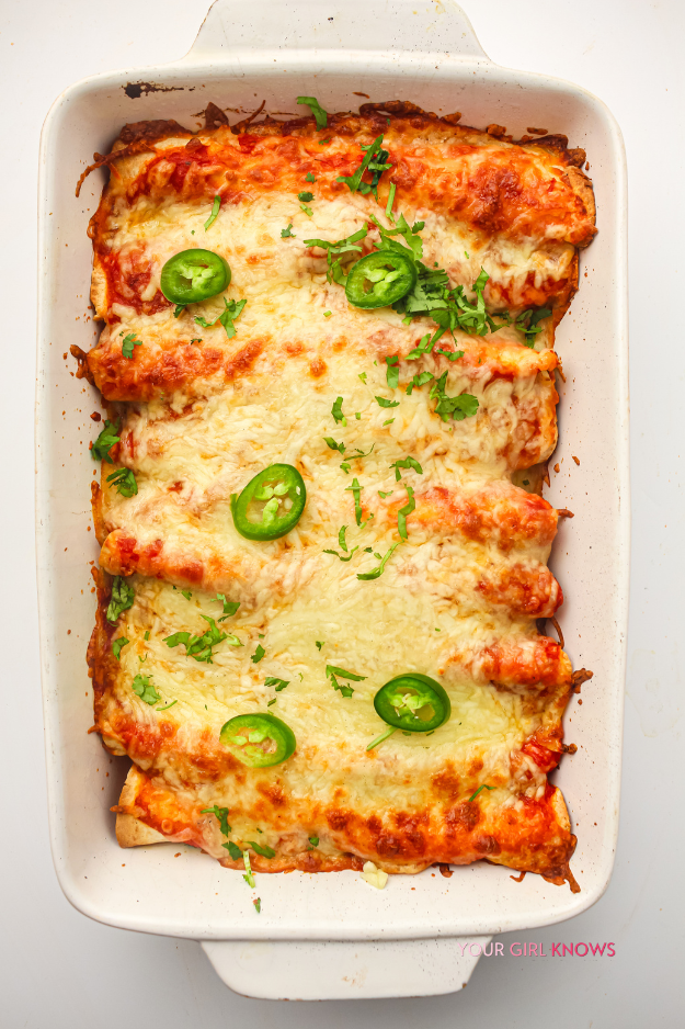 The Make-Ahead Chicken Enchiladas You'll Be So Glad You Stashed in the Freezer