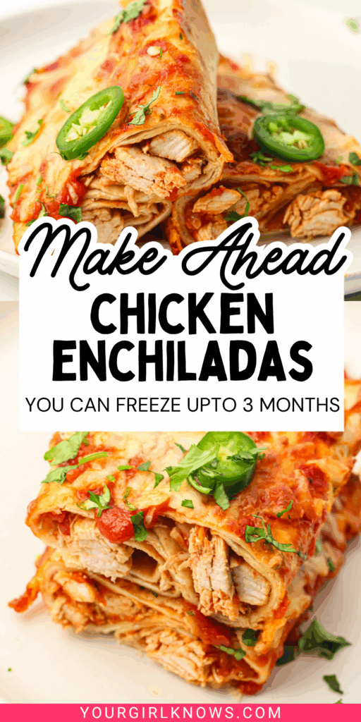 The Make-Ahead Chicken Enchiladas You'll Be So Glad You Stashed in the Freezer