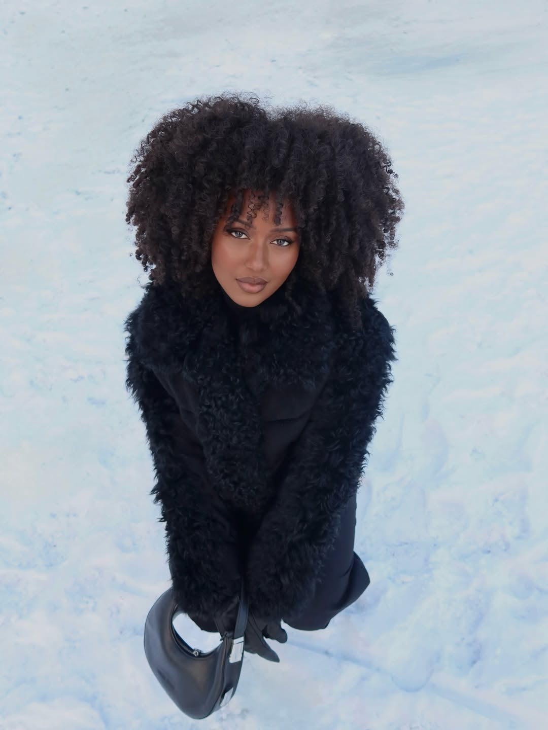 Voluminous Afro With Soft Defined Curls