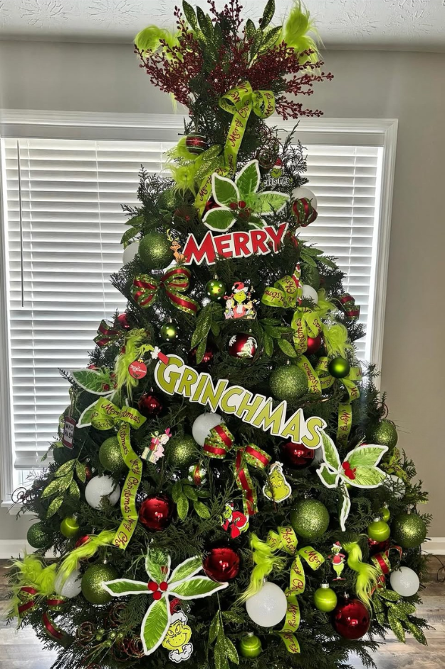 21 Creative Grinch Christmas Trees for a Whoville-Inspired Holiday Home