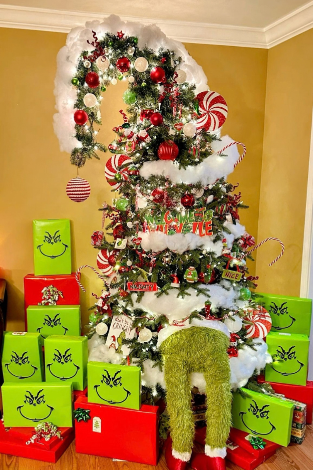 21 Creative Grinch Christmas Trees for a Whoville-Inspired Holiday Home