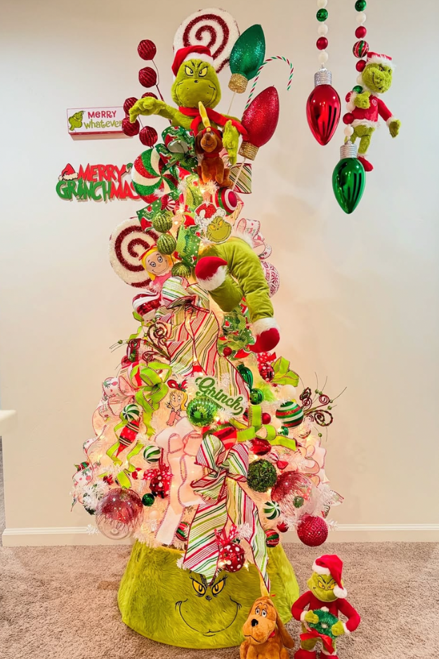 21 Creative Grinch Christmas Trees for a Whoville-Inspired Holiday Home