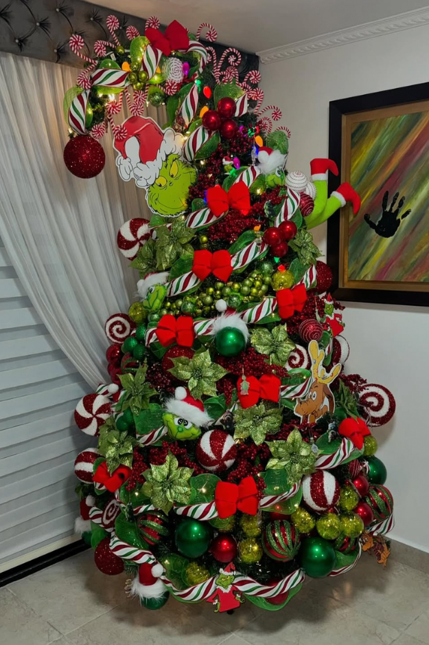 21 Creative Grinch Christmas Trees for a Whoville-Inspired Holiday Home