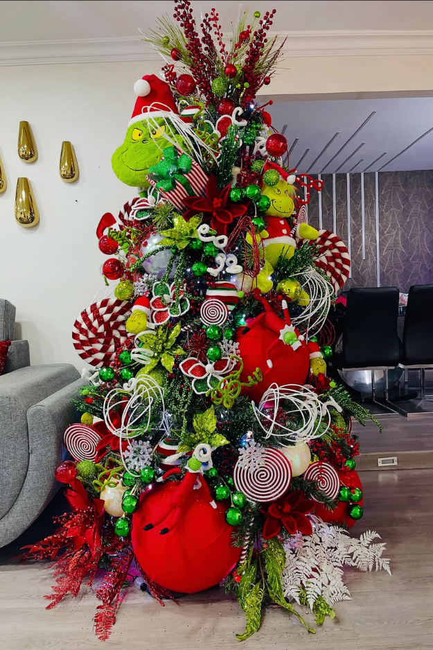 21 Creative Grinch Christmas Trees for a Whoville-Inspired Holiday Home