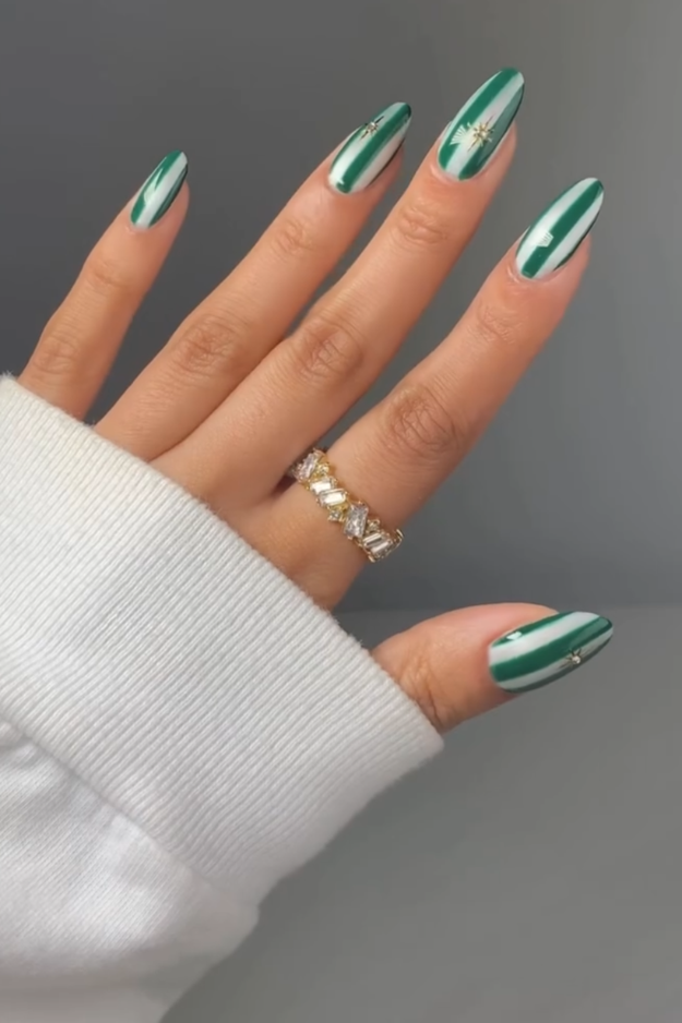 19 Green Christmas Nails to Save Before Your December Appointment
