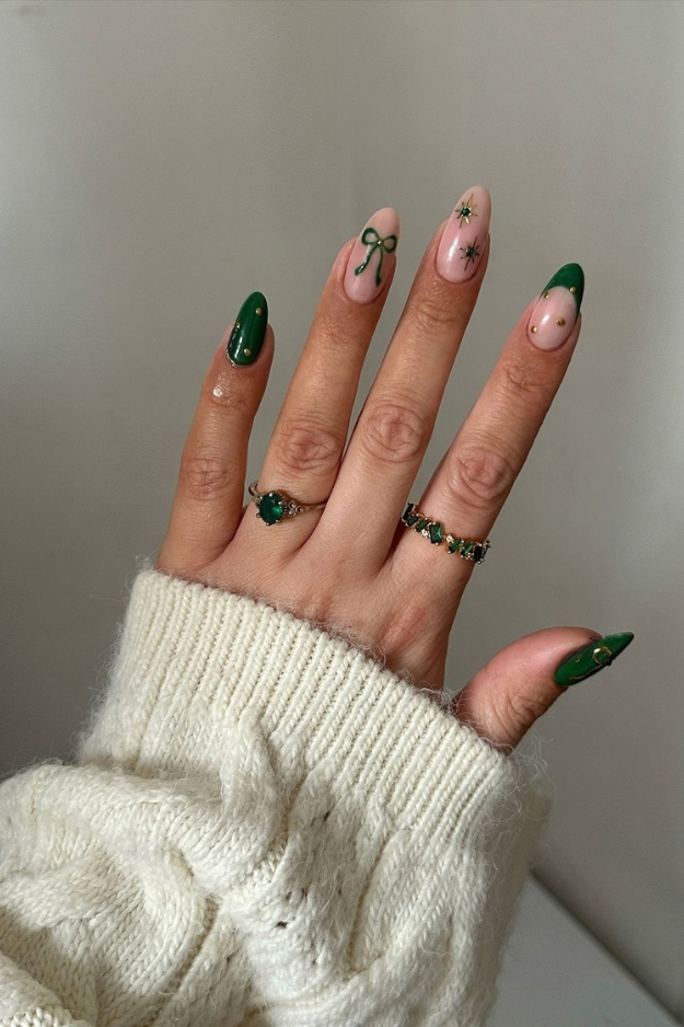 19 Green Christmas Nails to Save Before Your December Appointment