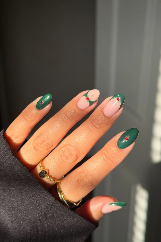 19 Green Christmas Nails to Save Before Your December Appointment