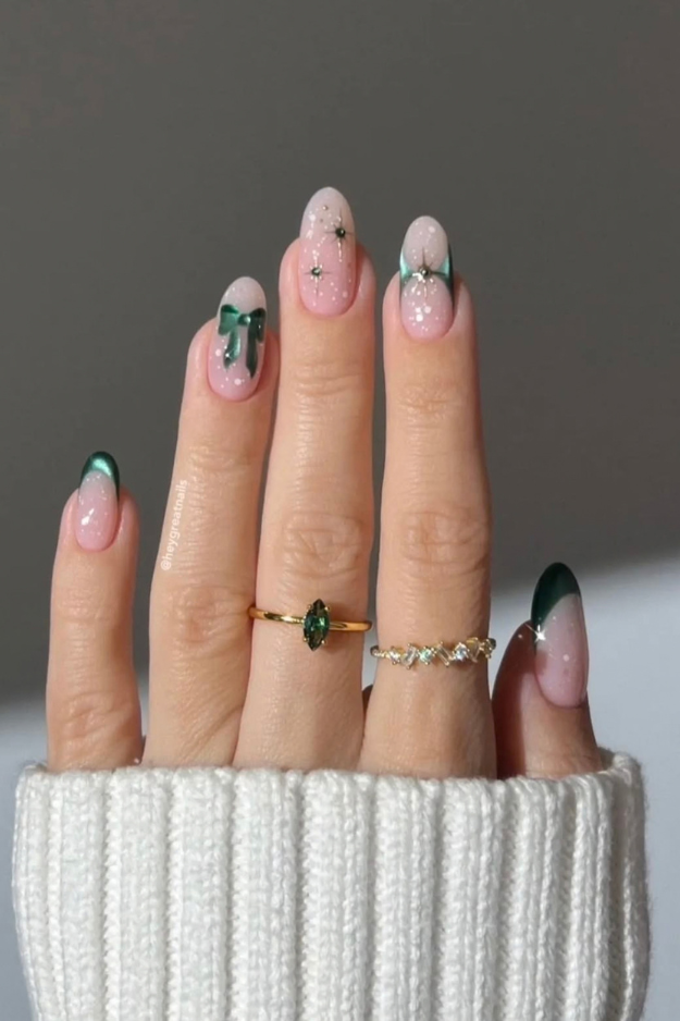 19 Green Christmas Nails to Save Before Your December Appointment