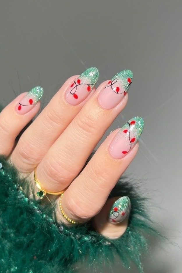 19 Green Christmas Nails to Save Before Your December Appointment