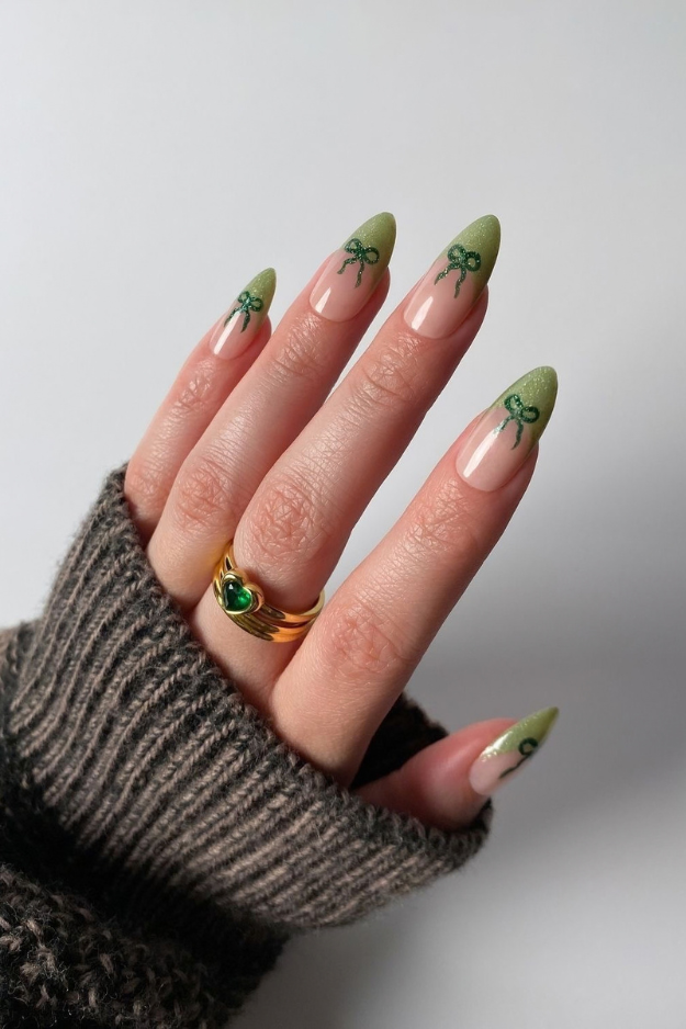 19 Green Christmas Nails to Save Before Your December Appointment