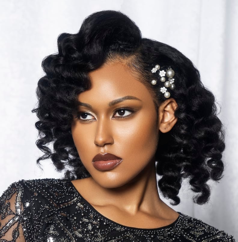 Sculpted Finger Waves With Pearl Adornments Sculpted Finger Waves With Pearl Adornments — Holiday Hairstyles