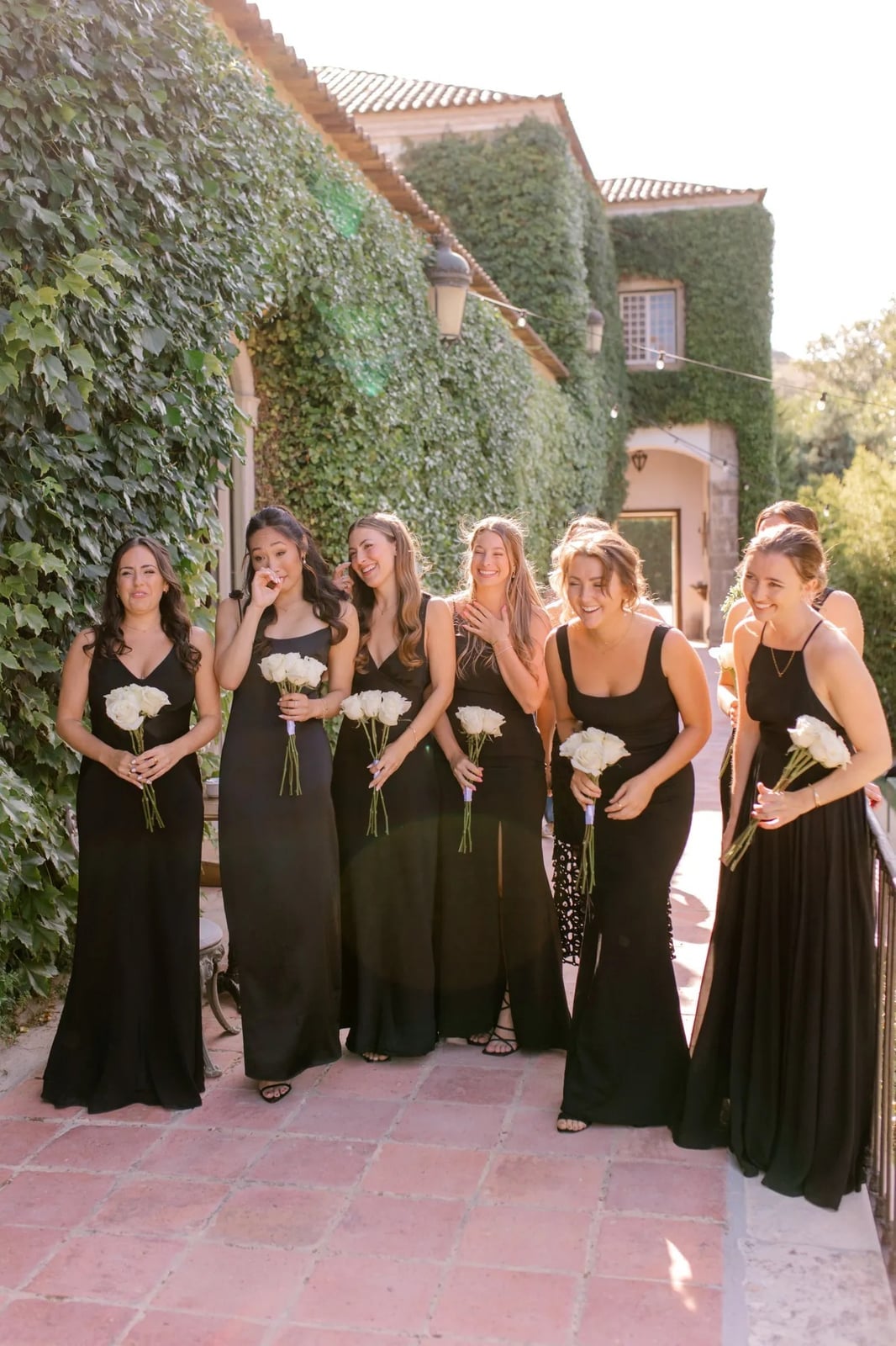 Uniform Black Floor-Length Bridesmaid Dresses — Bridesmaid Dress Ideas
