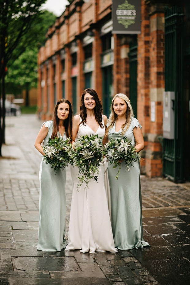 Pale Blue Satin Slip Dresses with Sheath Silhouette — Bridesmaid Dress Ideas
