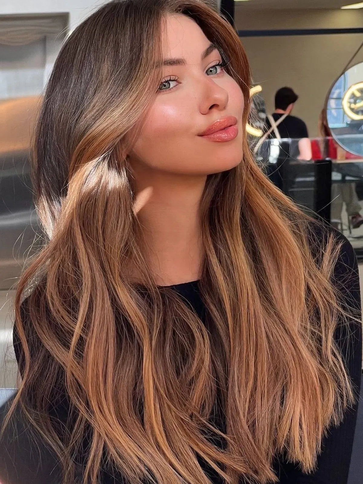 Dark Blonde Mid-Back With Honey Highlights — Highlight Ideas on Brown Hair